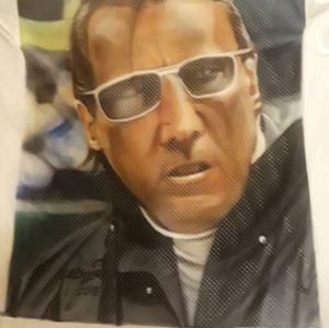 Al Davis custom painted Raiders jersey